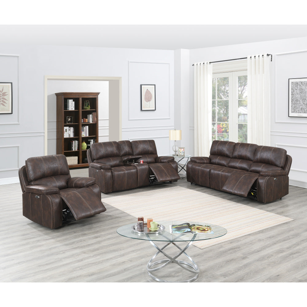 POWER LOVESEAT in Chocolate