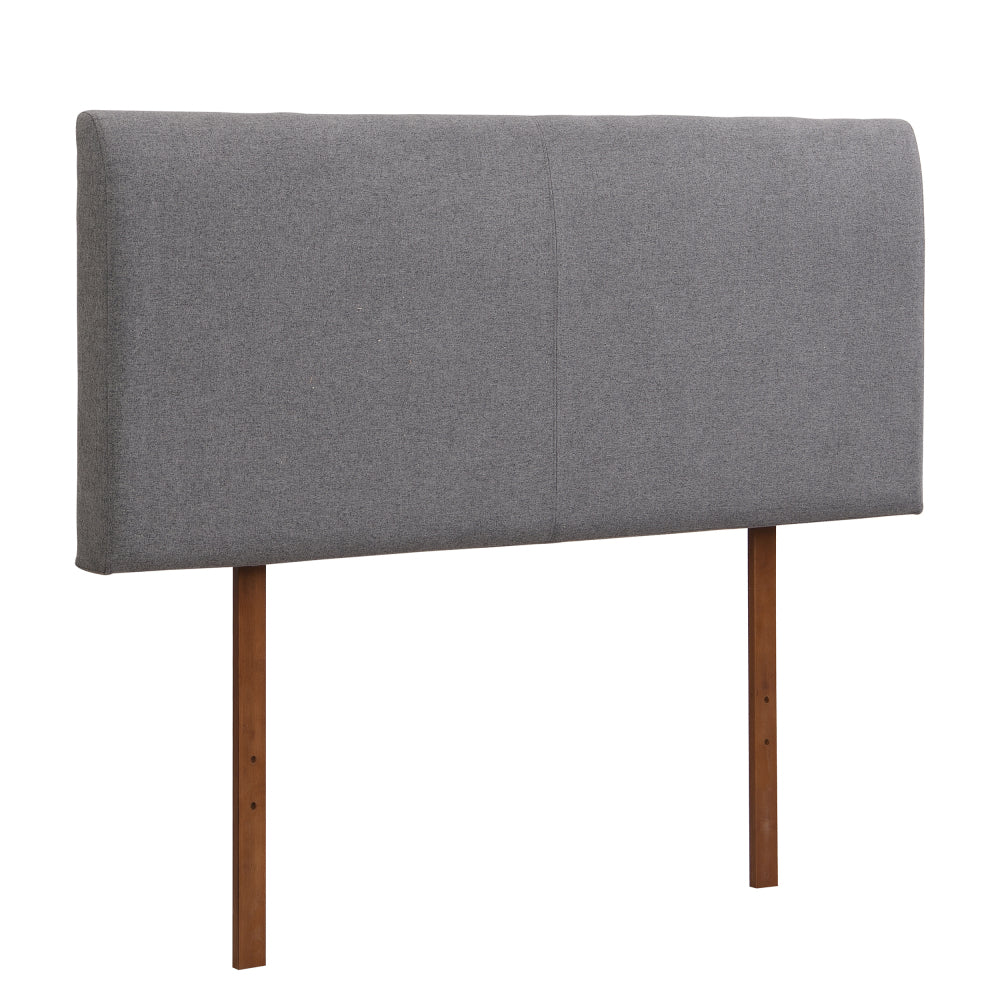 Grey Curved Adjustable Headboard Full