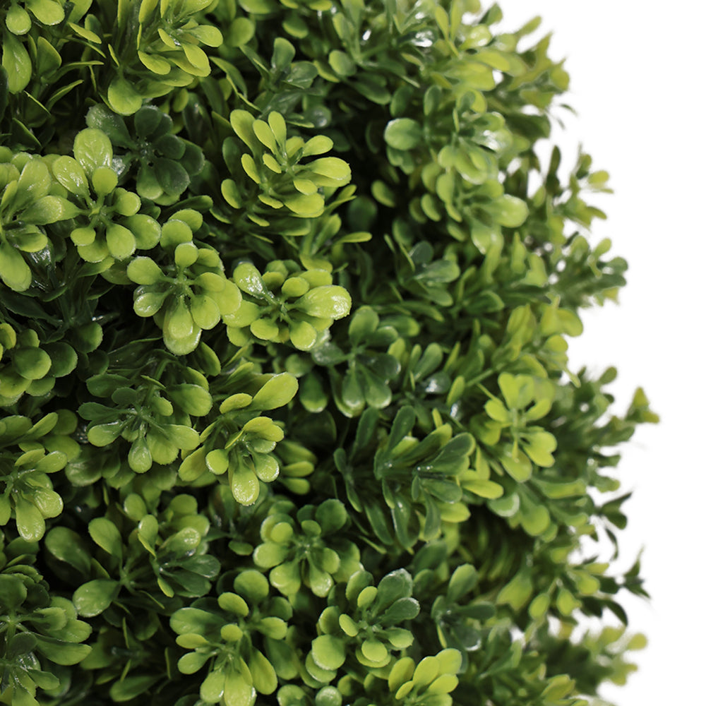 55cm Artificial Topiary Boxwood Ball Trees for Outdoor Front Porch, Patio, Balcony or Home Decoration, UV Resistant Faux Shrubs, 2pcs/set