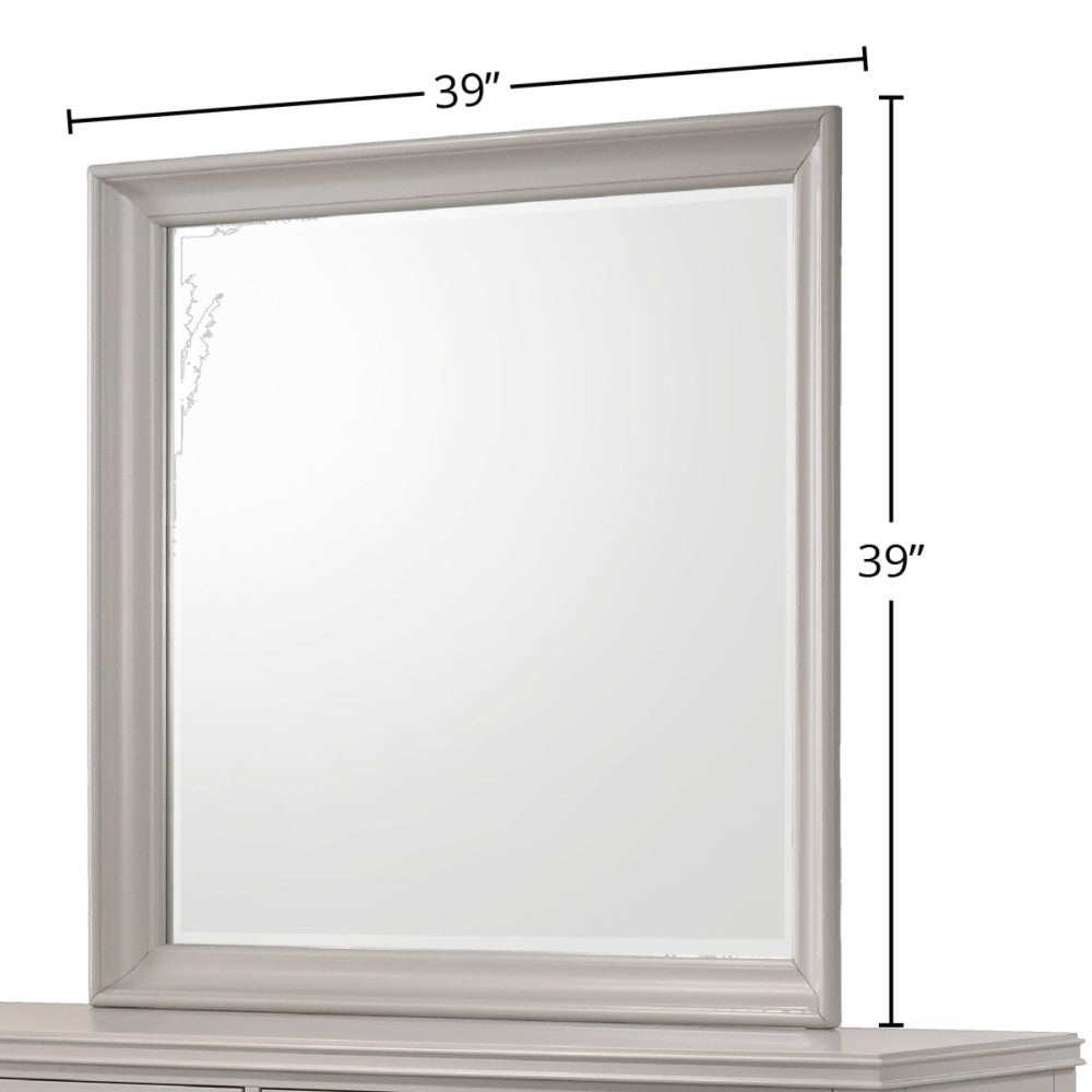 Gray Square Mirror