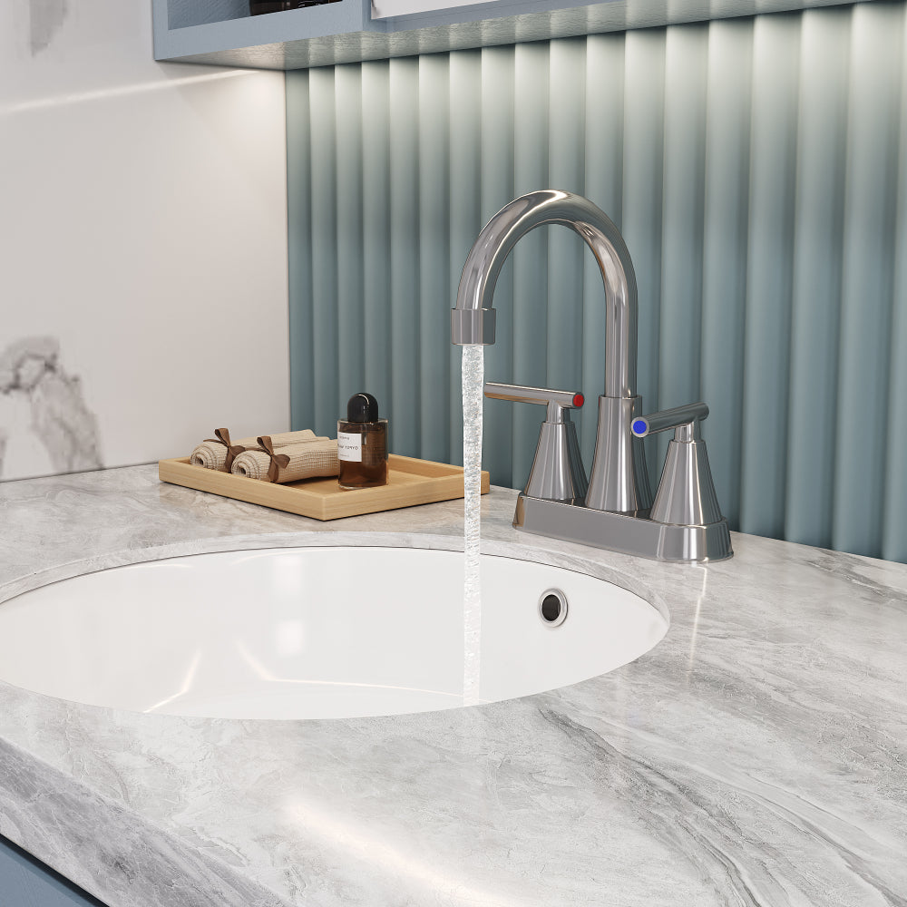Bothwa Home 7.86" CUPC Certified 2-handle Bathroom Sink Faucet (Chrome Finish)