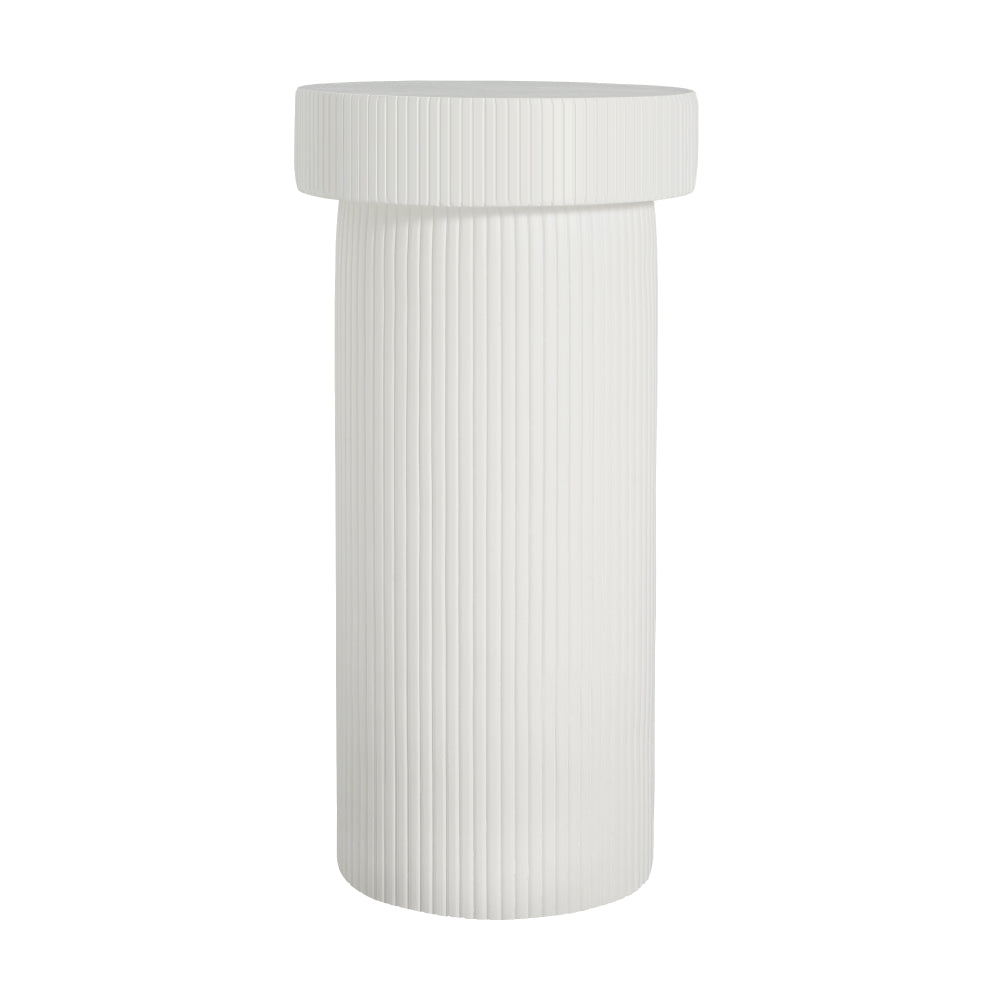 MGO Pedestal Column Plant Stand, 24 Inch H,