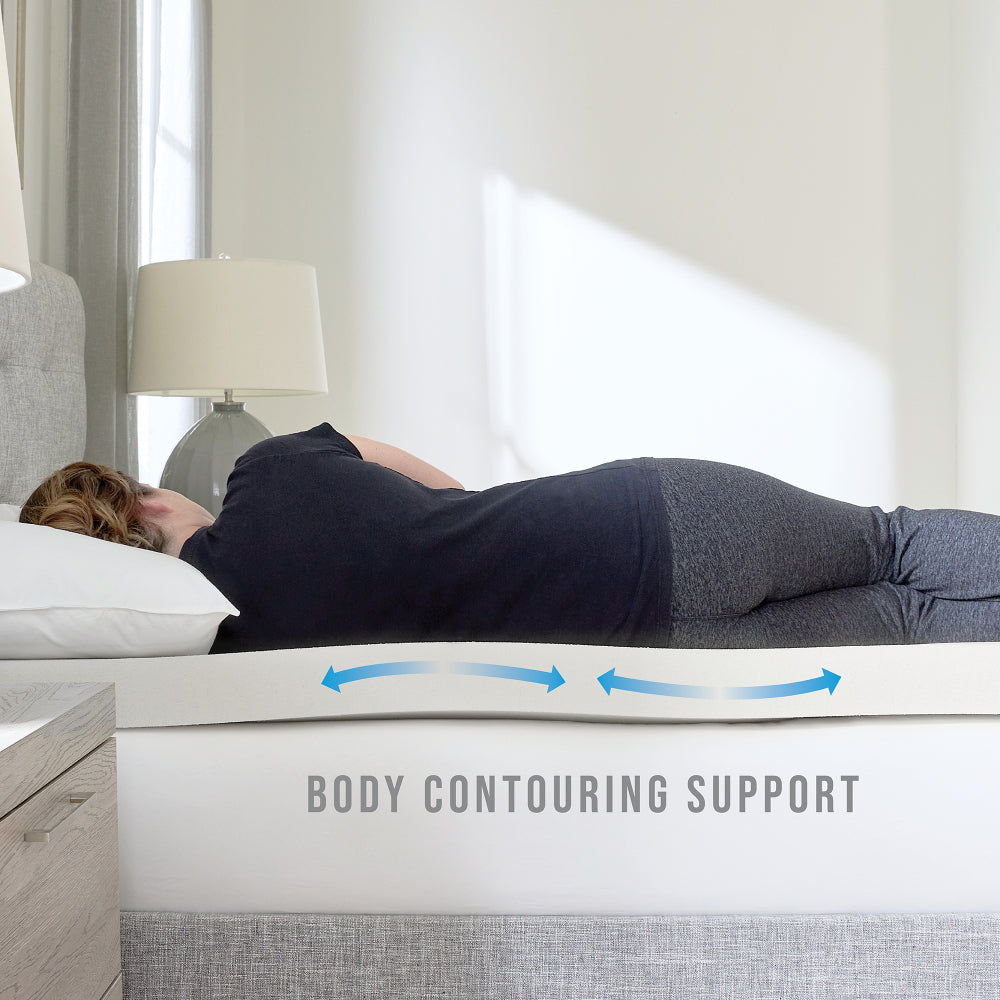3-Inch AdaptiFoam Responsive Memory Foam Mattress Topper - King