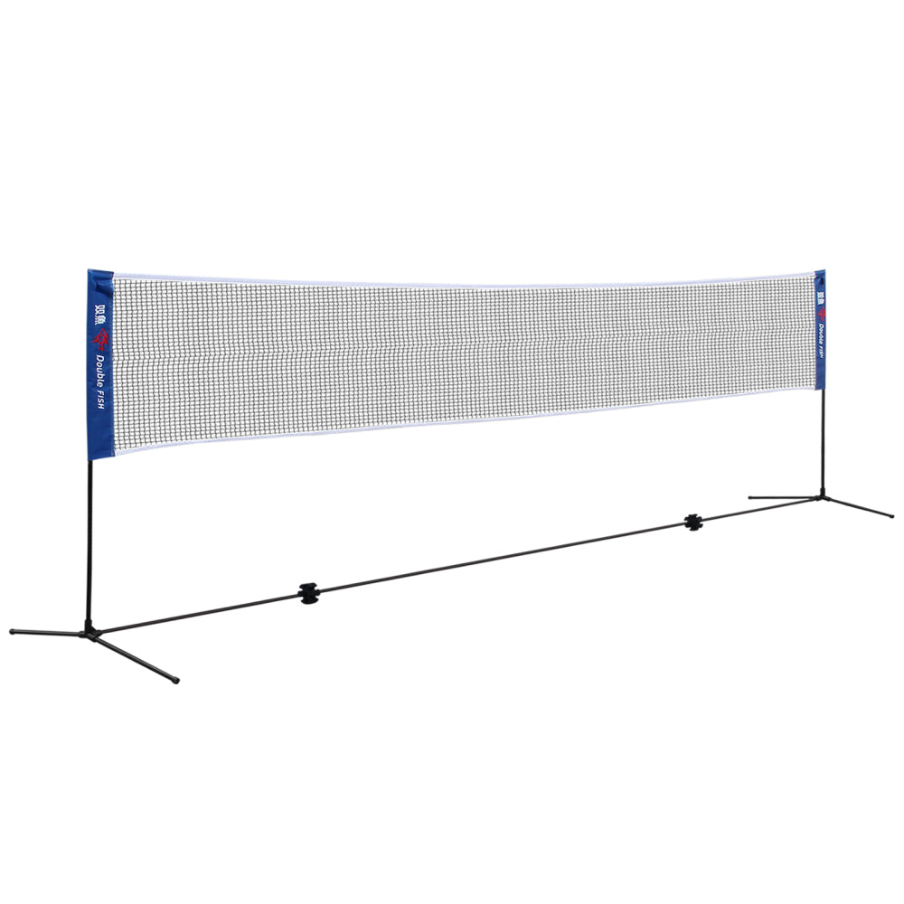 DOUBLE FISH [Portable Badminton Net] Versatile Portable Badminton Net - Foldable, Standard Size For Indoor & Outdoor Sports - Ideal For Volleyball & Tennis Training