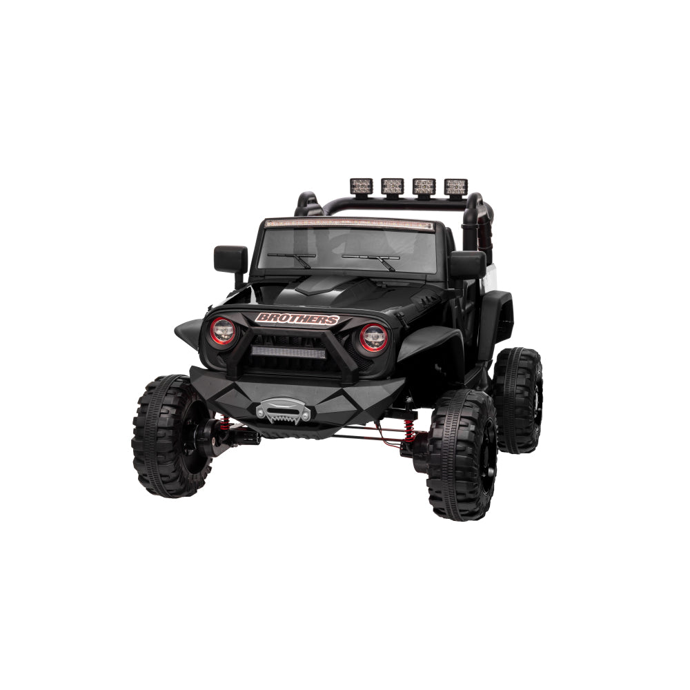 24V 9Ah Ride on Toy for Big Kids, 2-Seater Powered Ride-on Truck Car with Remote,black