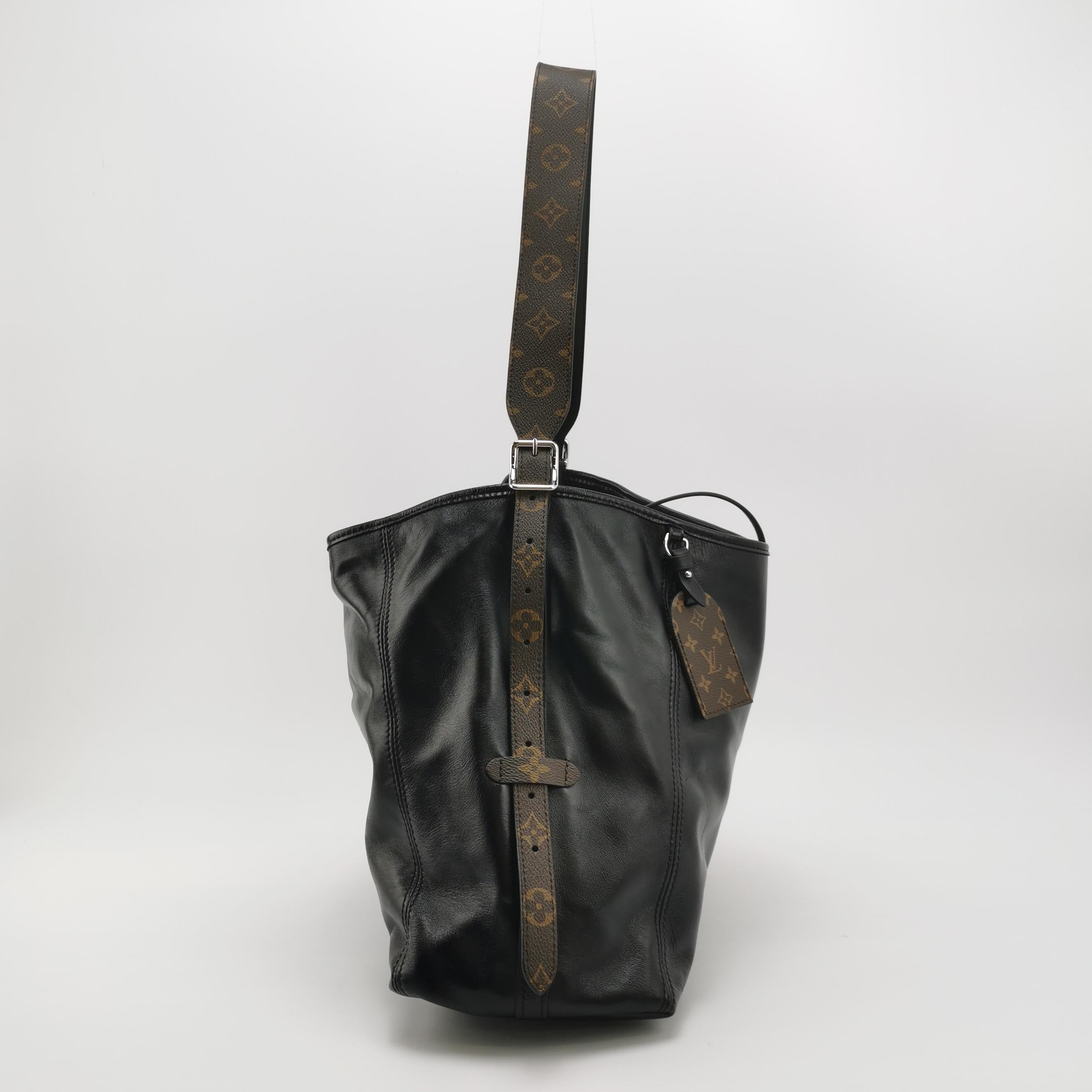 Louis Vuitton（LV）Carry all medium cowhide old flower mother bag shoulder bag chip model