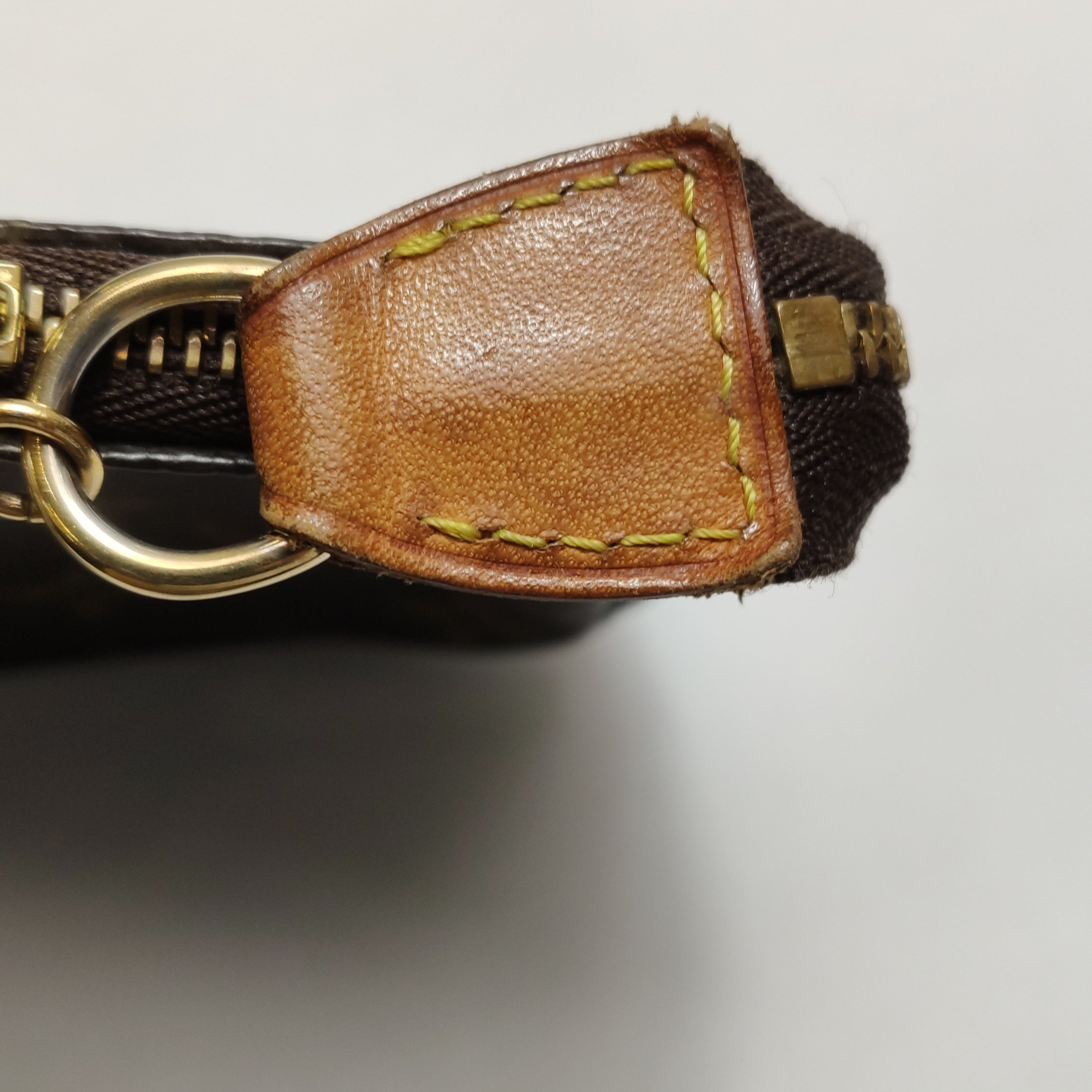 Louis Vuitton（LV）Accessories Mini Vegetable Tanned Leather Monogram Print Mahjong Bag Handbag