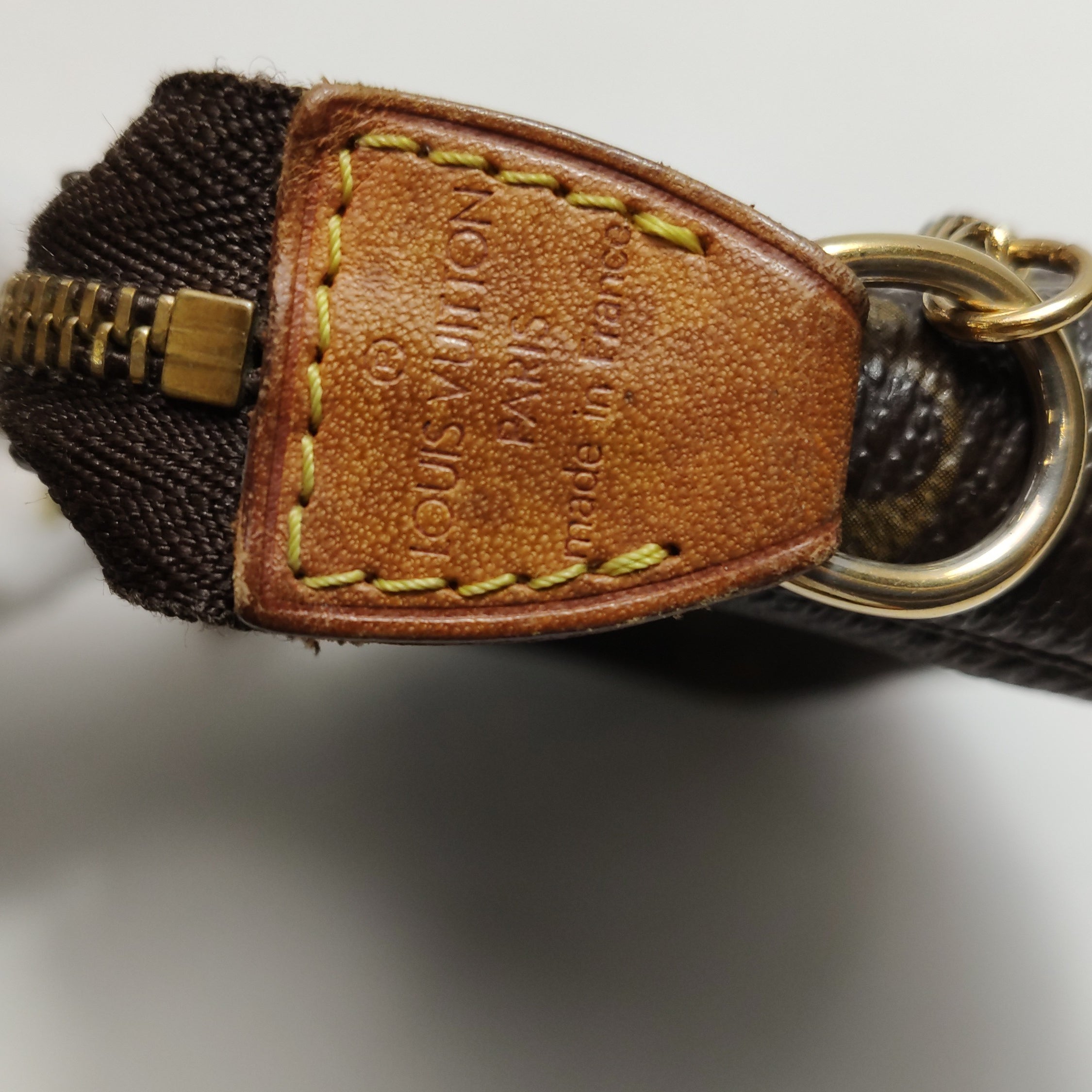 Louis Vuitton（LV）Accessories Mini Vegetable Tanned Leather Monogram Print Mahjong Bag Handbag