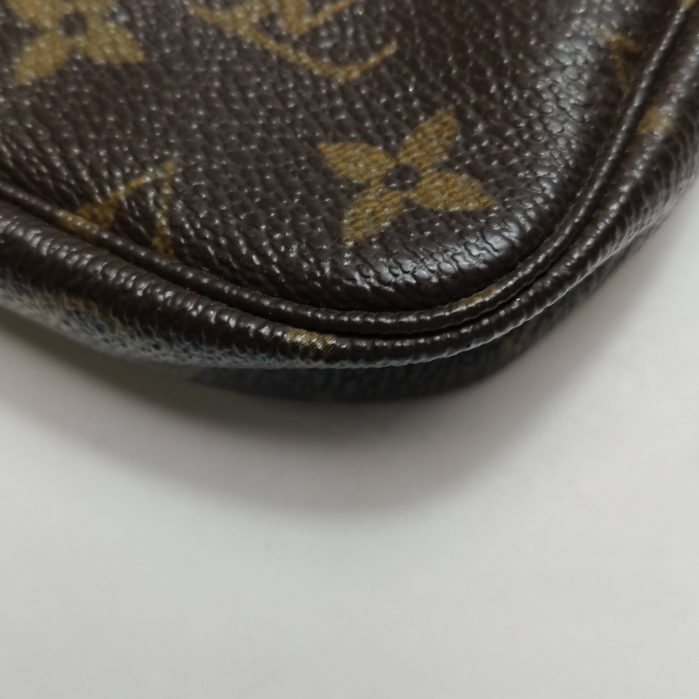Louis Vuitton（LV）Accessories Mini Vegetable Tanned Leather Monogram Print Mahjong Bag Handbag