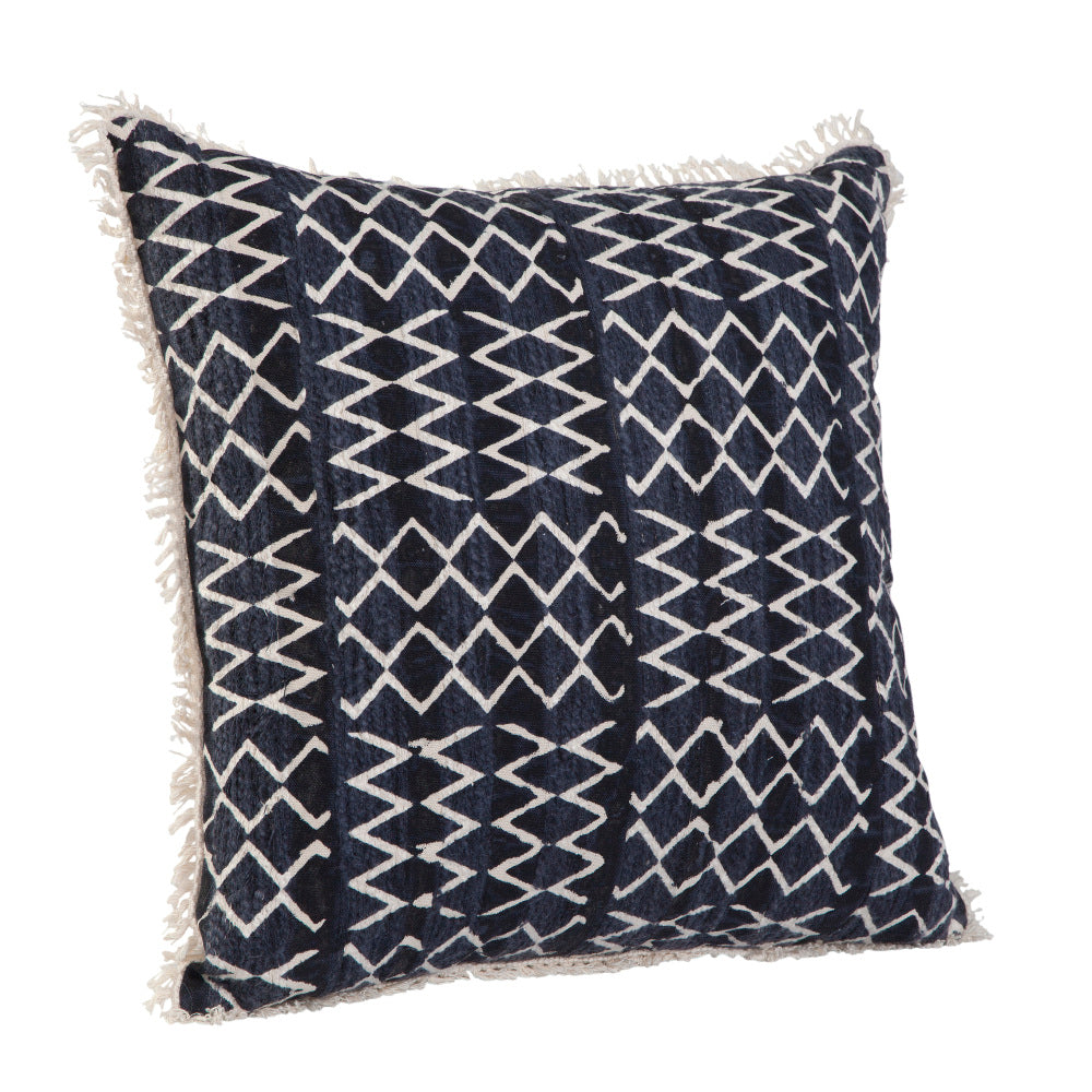 Abacasa Blake Corvas Navy/White Throw Pillow