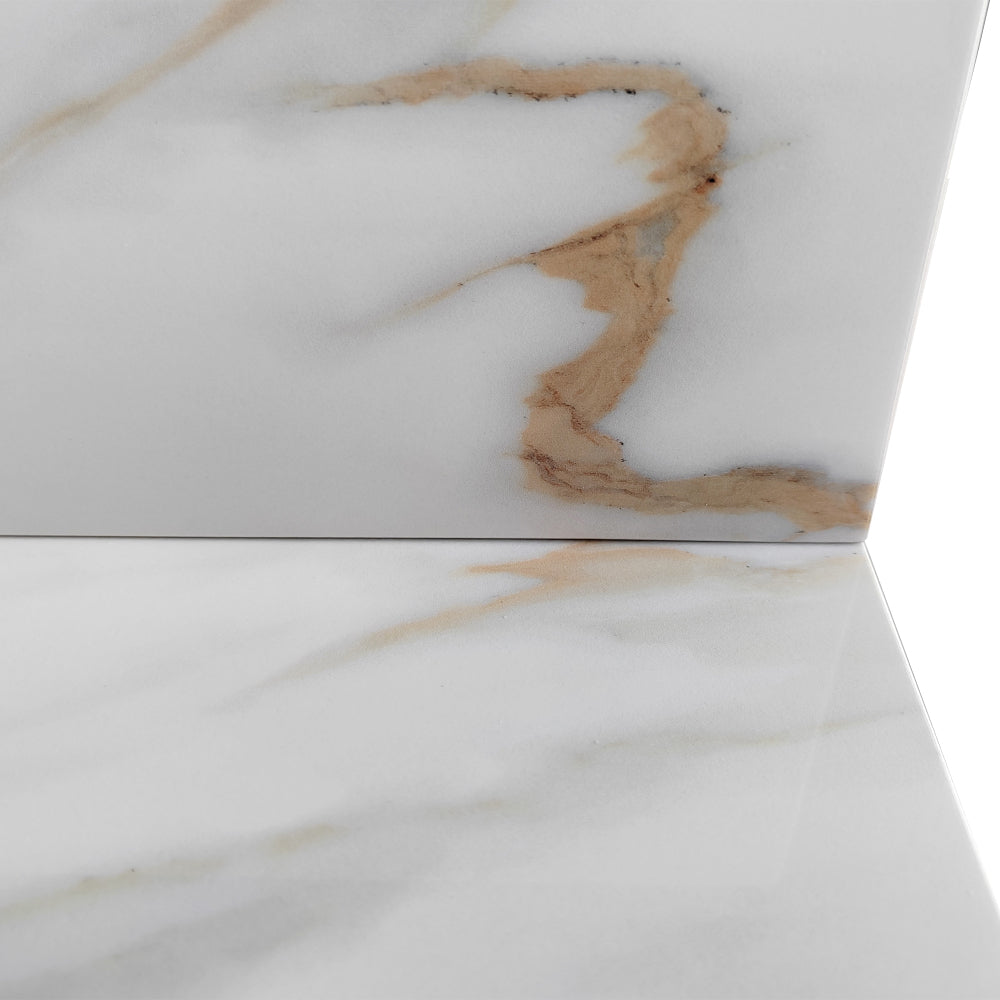 22 Inch Sidesplash , Bathroom Vanity Top with Backsplash ,4" Height Backsplash, for Vanity Top, Carrara white with veins