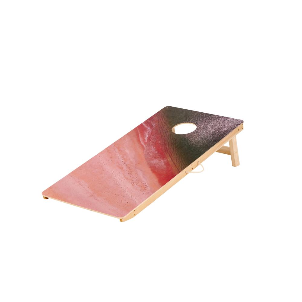 4x2 FT Large Size Cornhole Board Set of 2, Wooden Outdoor Game Board Set with 8 Bean Bags, Perfect for Lawn, Backyard, Beach, Park