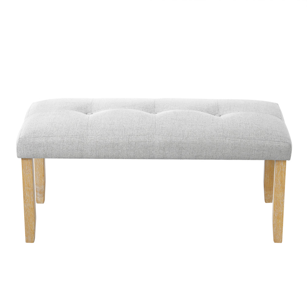 Upholstered Tufted Bench, Modern Bedroom Benches Upholstered Dining Benches, Fabric End of Bed Bench for Bedroom Dining Room Living Room Entryway