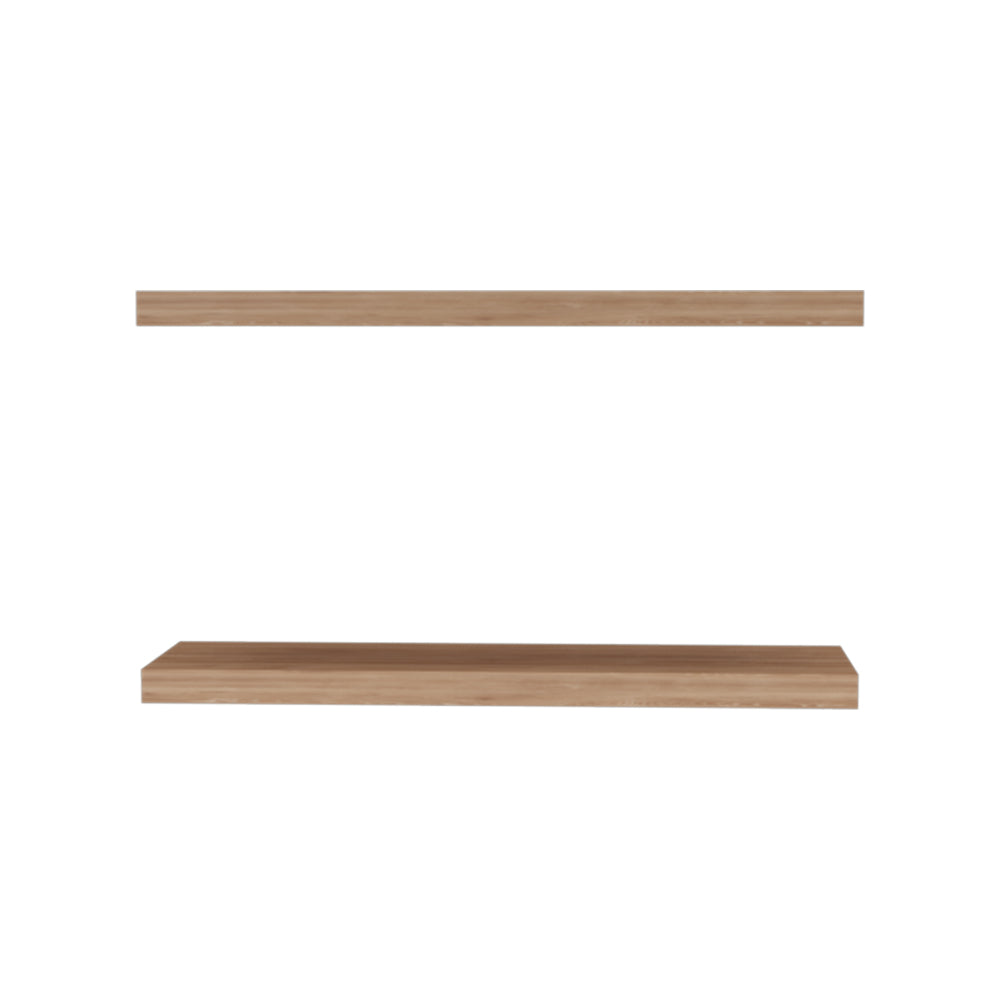 Ecco 31.5" Wide  Floating Shelves Set of 2, Shelves for Wall Decor for Bedroom, Bathroom Storage Shelves, Book Shelves for Living Room