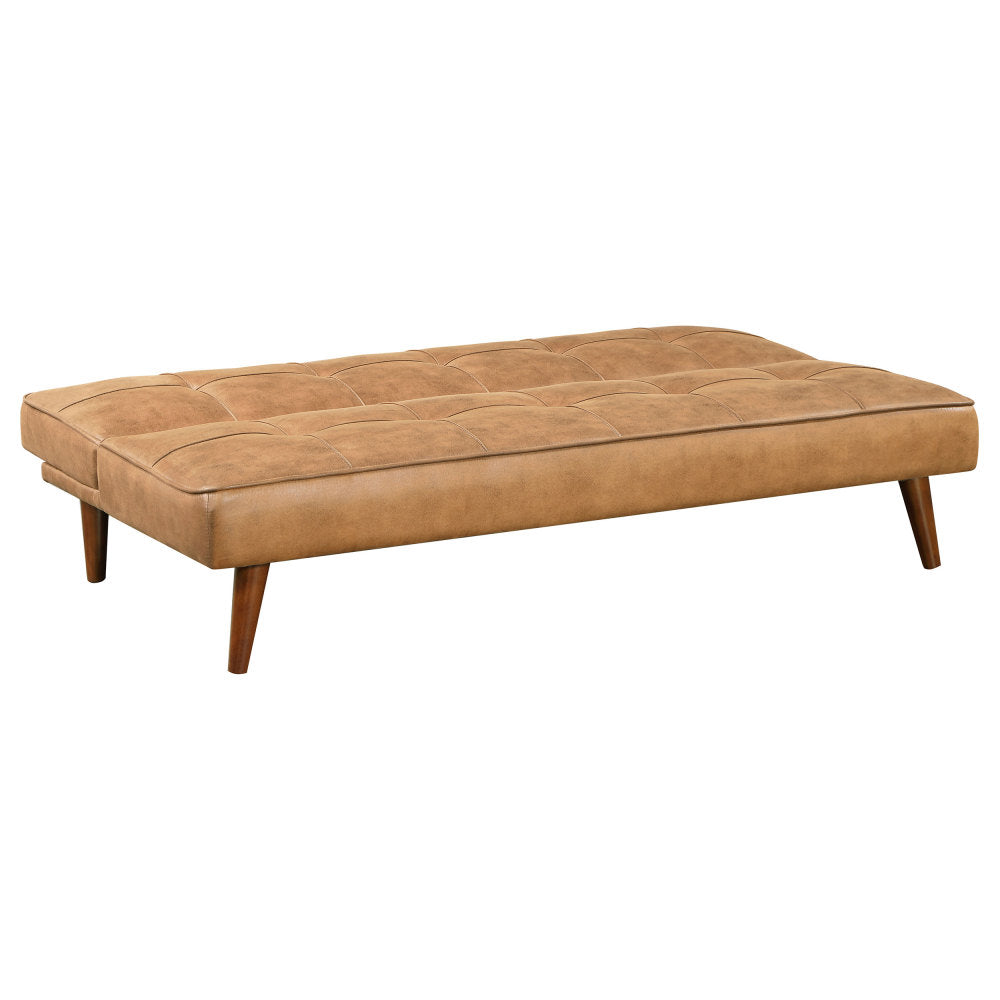 Ralston Saddle Brown Upholstered Convertible Sofa Bed