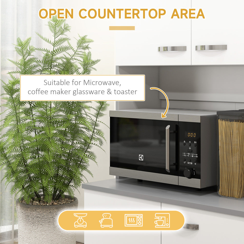 HomCom 71" Modern Freestanding Kitchen Buffet Hutch With Server and Storage