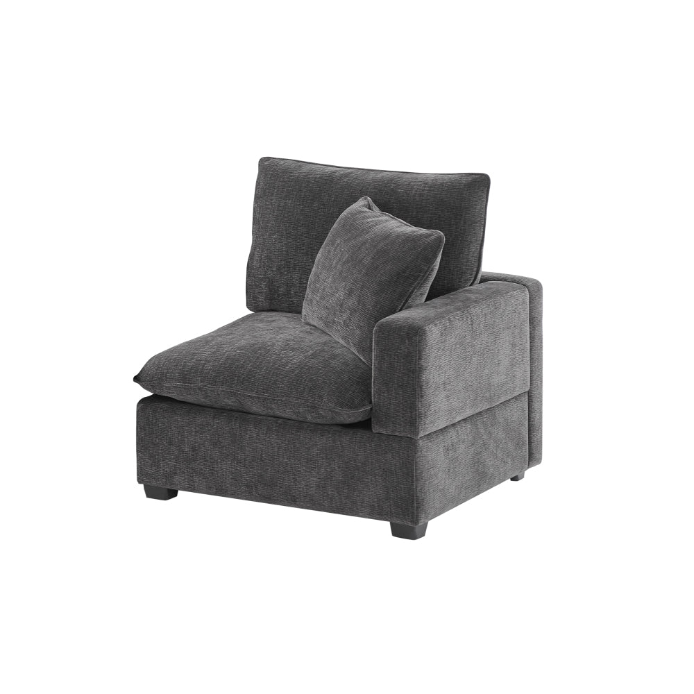 26*26" Ottoman Module for Modular Sectional Sofa,Wide Seat,Chenille,2 Colors