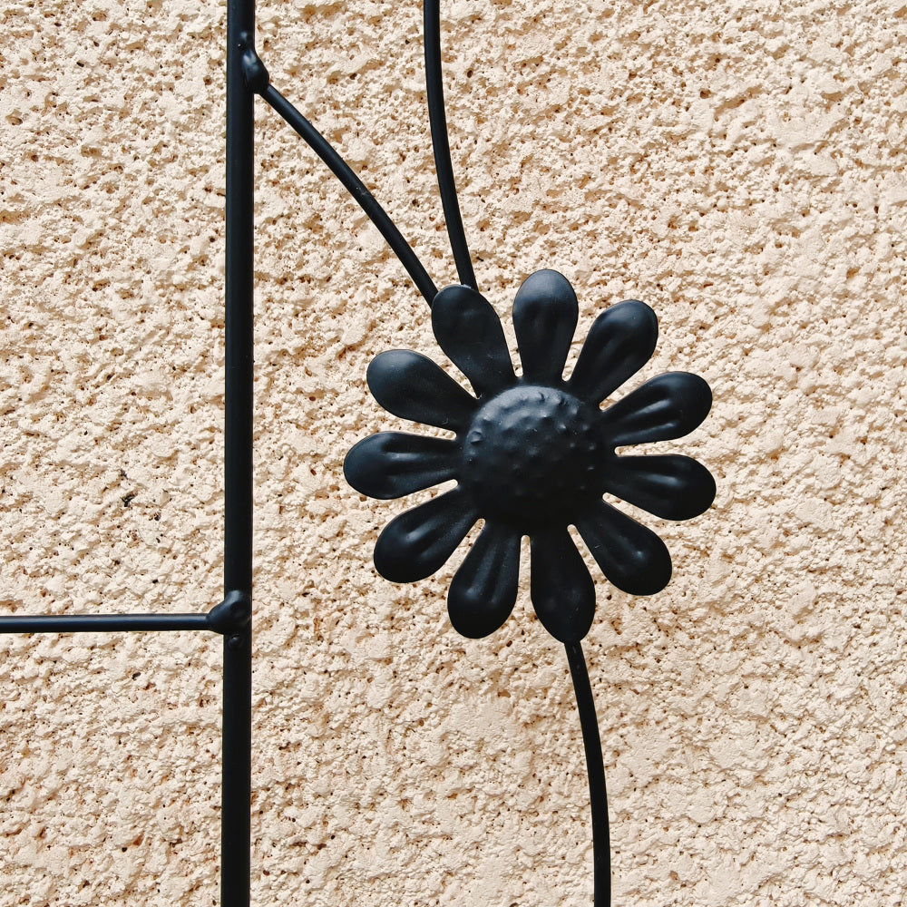 2 Pack Metal Garden Trellis 71" x 19.7" Rustproof Trellis for Climbing Plants Outdoor Flower Support Black