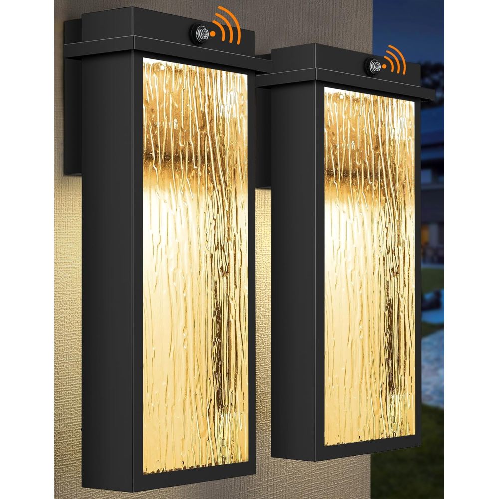 Outdoor Light Fixture Wall Light, Dusk to Dawn Outdoor Lighting Anti-Rust Wall Lantern Outside Wall Sconce, Integrated LED Porch Light for Garage Patio Doorway