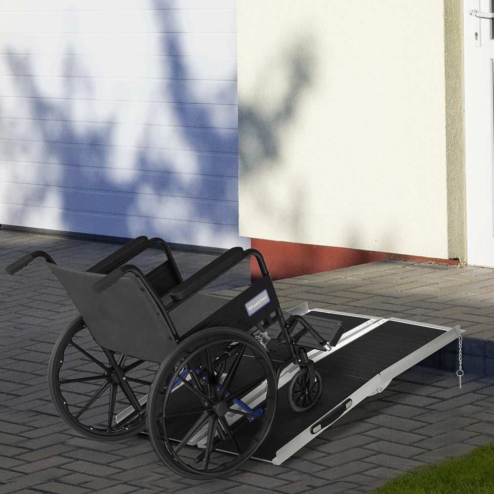 Portable Portable Wheelchair Ramp for Home, Threshold Handicap Ramp