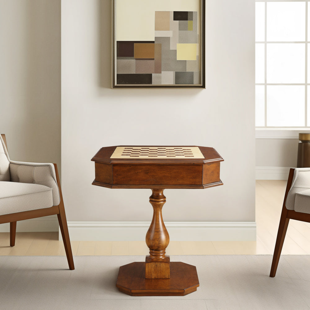 Galini White Finish Game Table