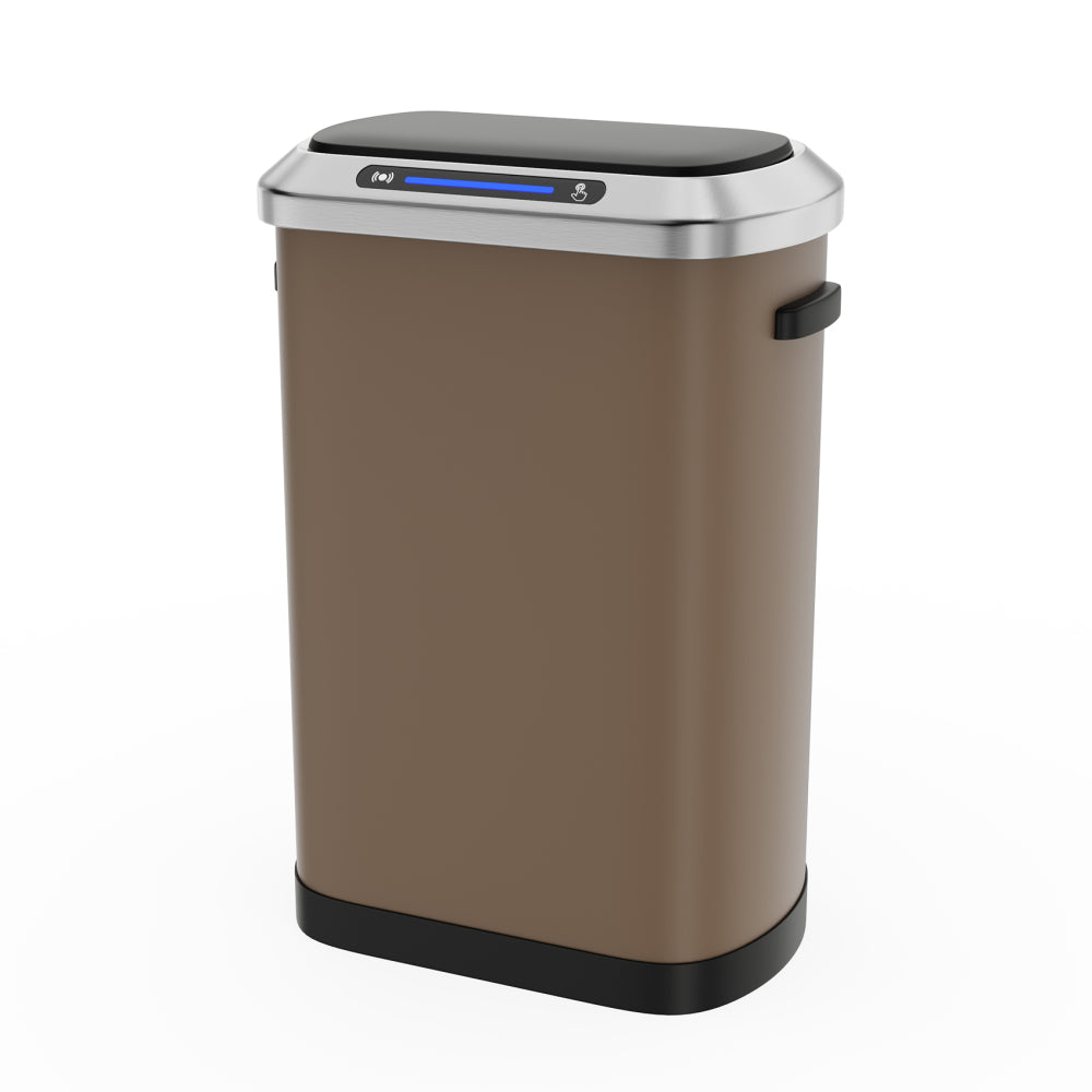 50L Smart automatic Trash Cans -  Full Intelligent Sensor  - BROWN
