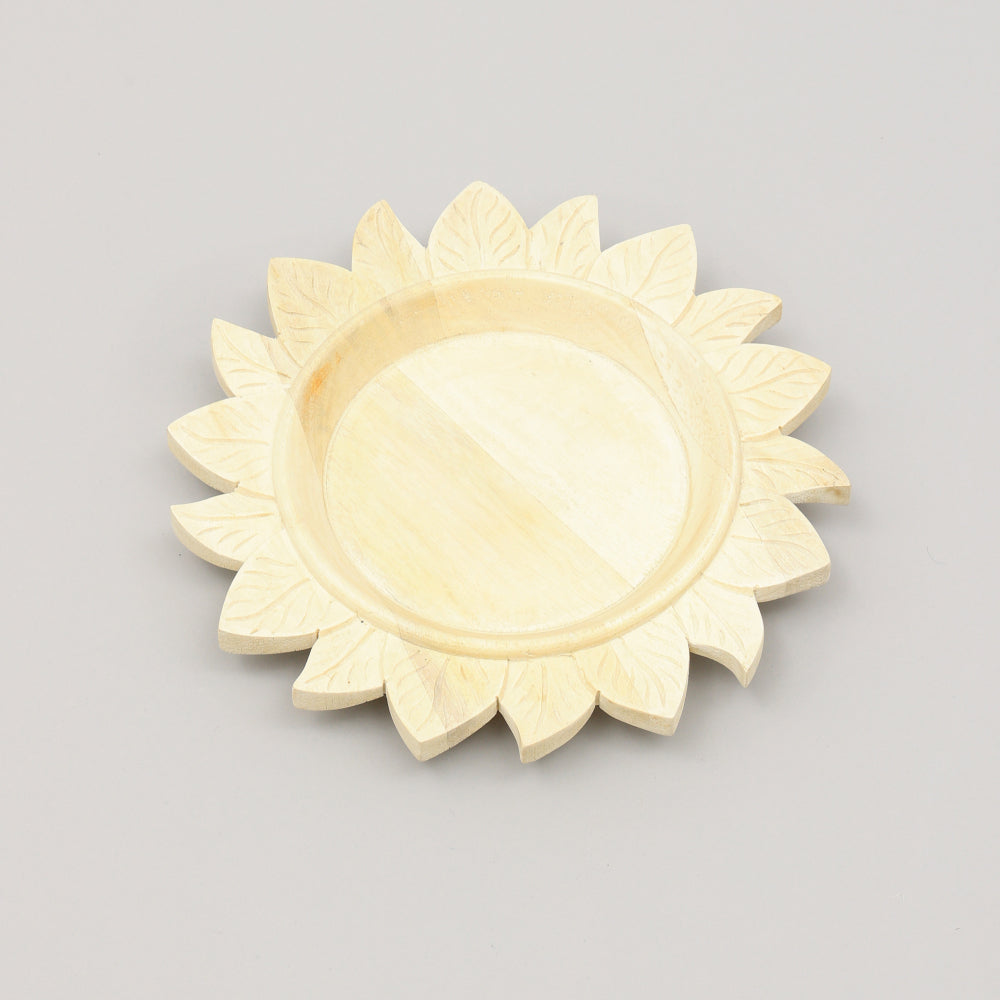 Handcrafted 13" Wood Charger Plate Wooden Dinning Placemat Artisan Wood Tableware