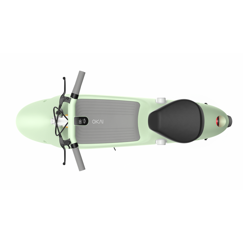 Electric Scooter with Foldable Seat w/35 Miles Operating Range & 15.5mph Max Speed - Green