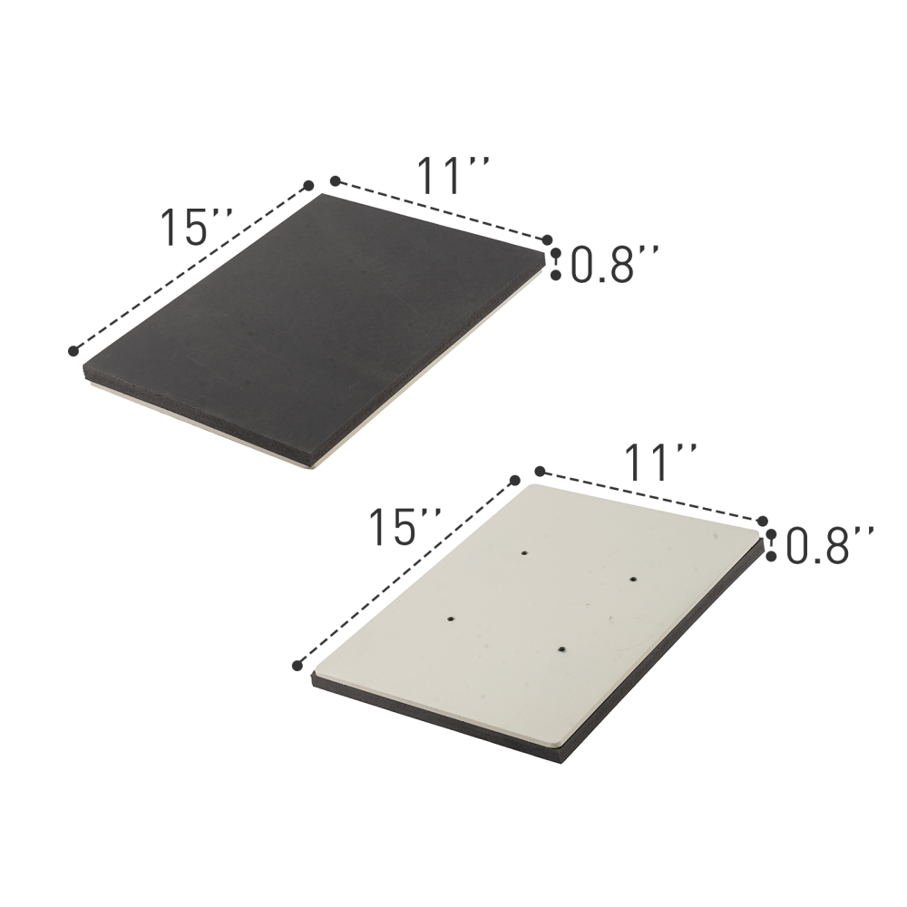 5 sets Interchangeable lower platen(13.78" x 15.75",11" x 15",8" x 10",6" x 20"and6" x 6").
