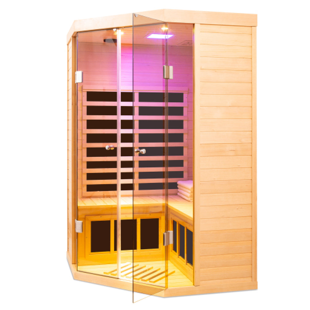 Hemlock sauna for pentagonal