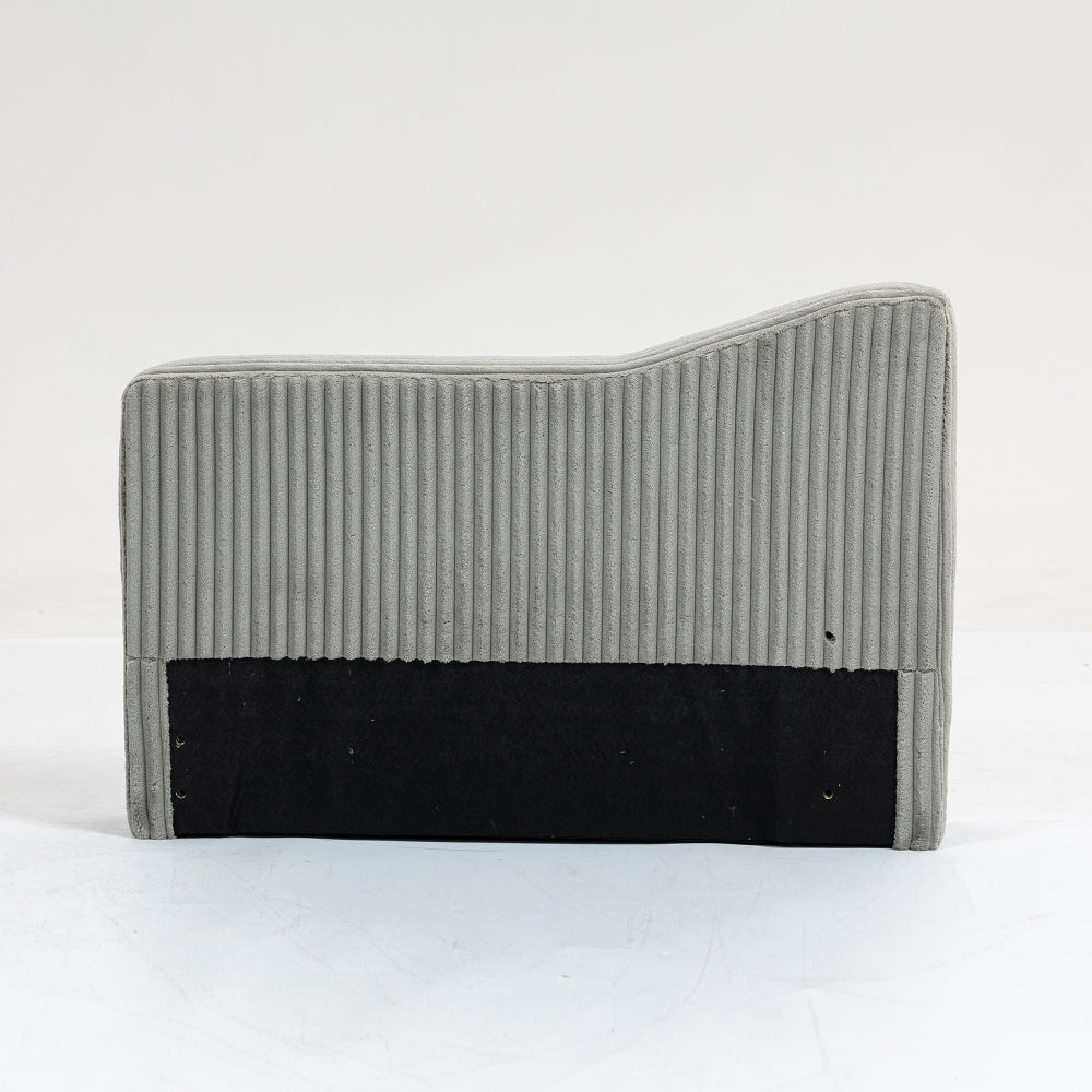 Modular Sofa Single Armrest Backrest Module for Modular Sectional Sofa Couch Side Armrest, Gray