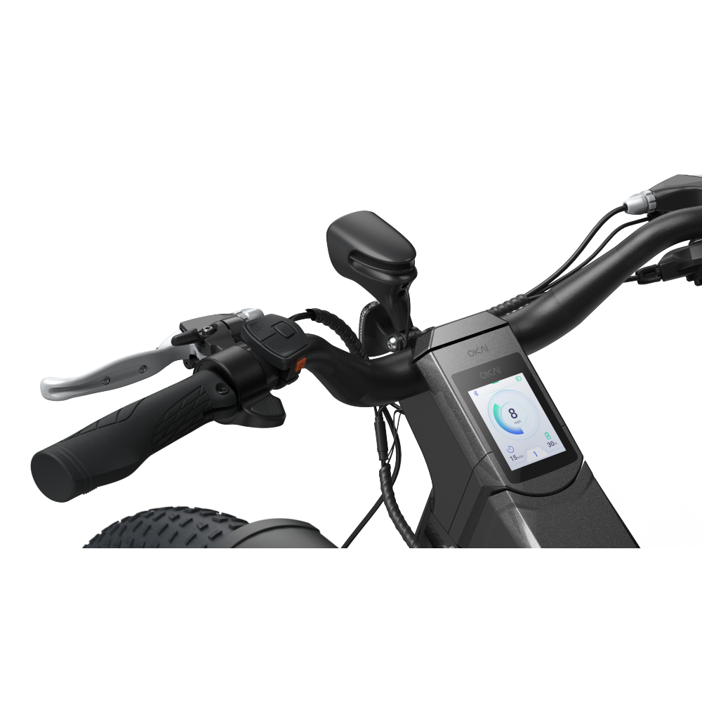 26" Step Over Electric Mountain Bike - Black