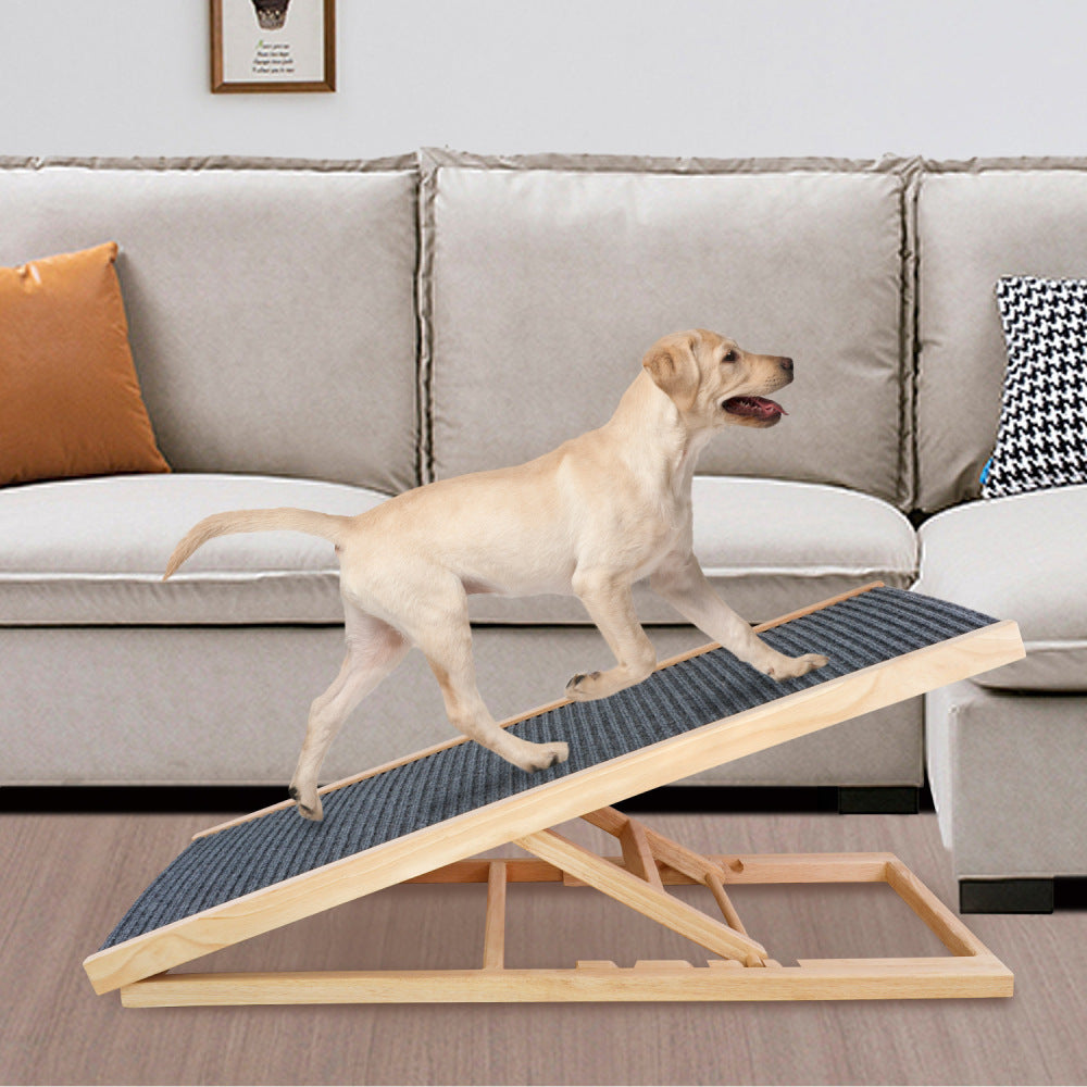 Dog Ramp for Bed, Extra Wide Excellent Traction, Pet Ramp for Small Dogs to Get on Couch Car, Non-Slip Rubber Surface, 16" Wide Hold up to 80lb, Adjustable, Foldable,Car Ramps,Dog Ramp