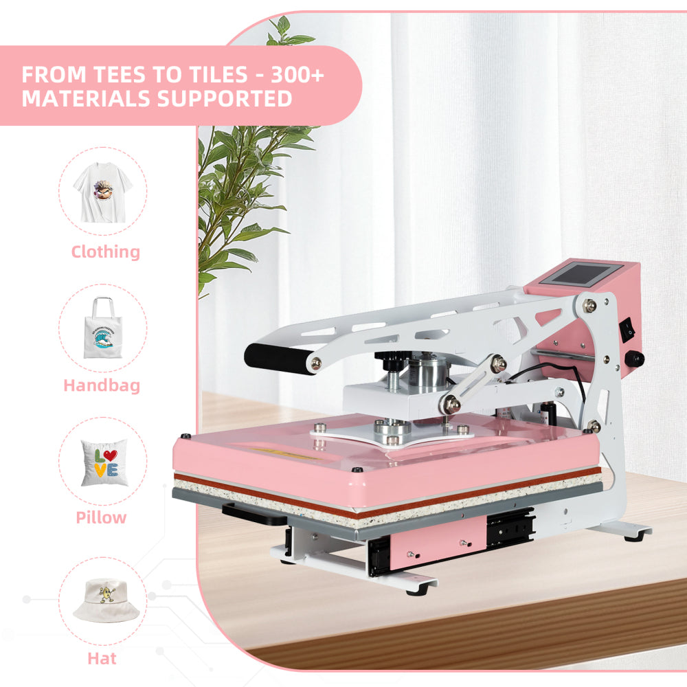 13x18 Semi-automatic Heat Press Machine With Auto Open and Slide-out base