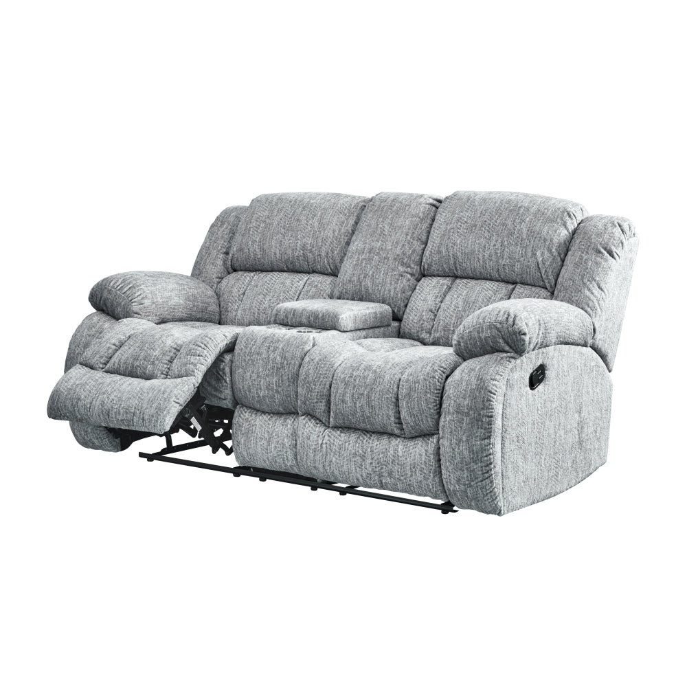 STONIC GREY CONSOLE RECLINING LOVESEAT