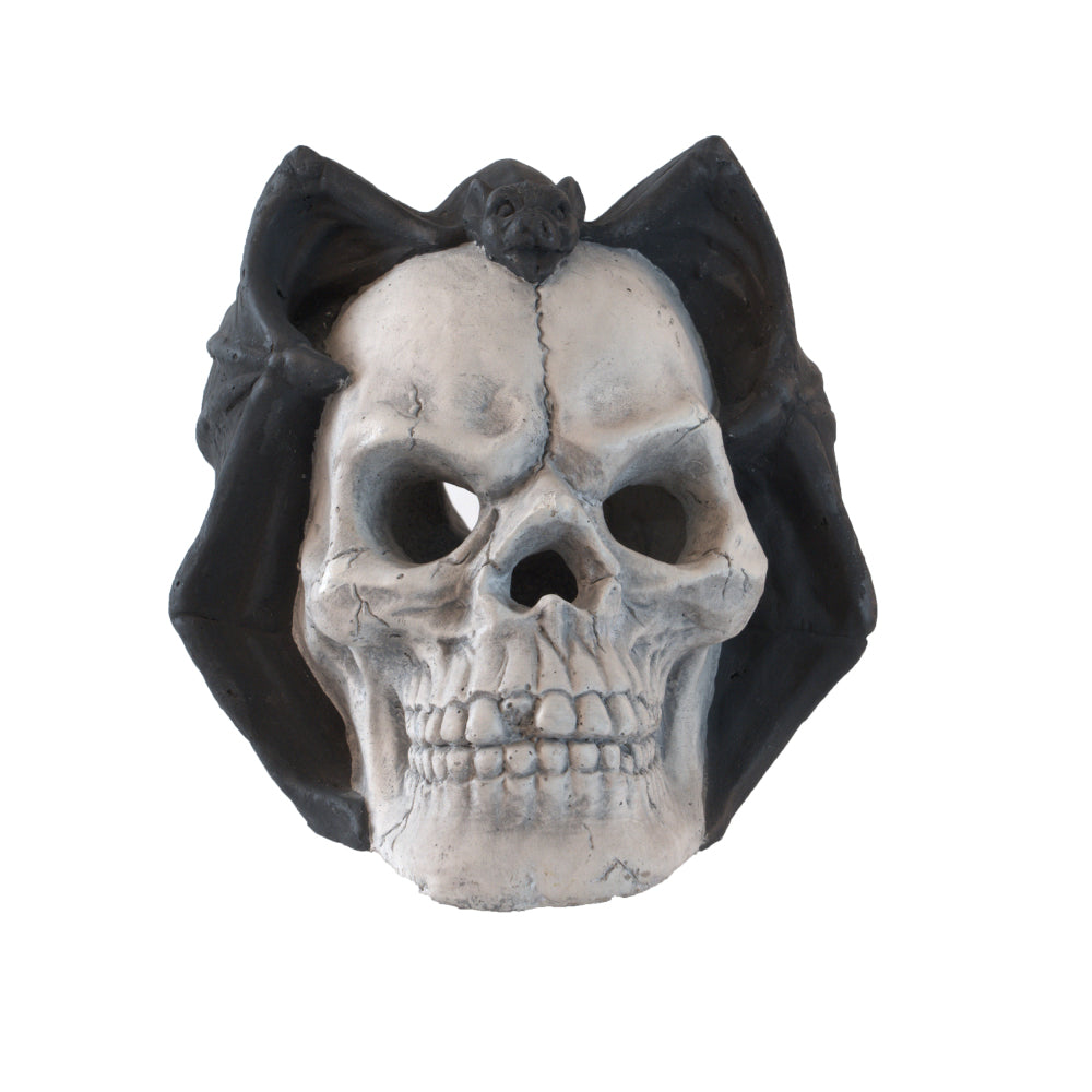 Fire Pit Demon Skull Gas Log for Ventless & Vent Free, Propane, Gel, Ethanol, Electric, Outdoor Fireplace and Fire Pit, Halloween Decor - Patent Pending