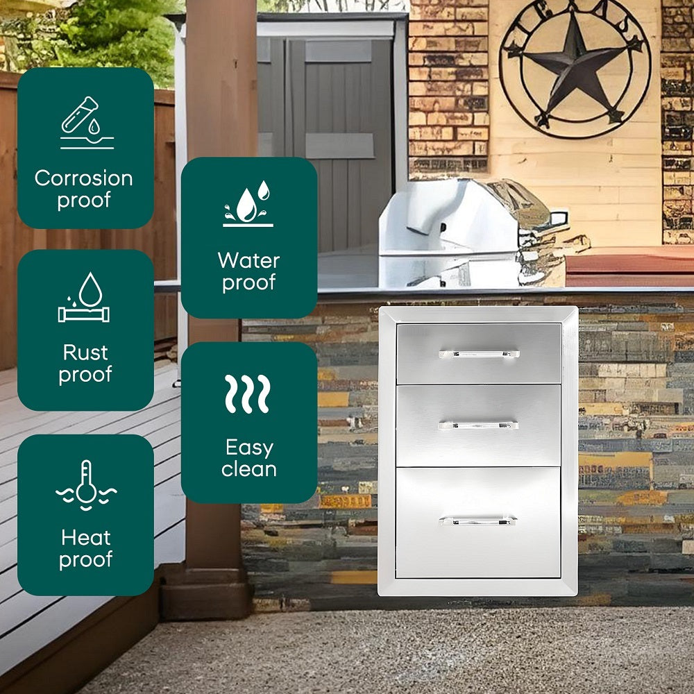 18"x23"x23" Drawer cabinets for outdoor kitchens or courtyards