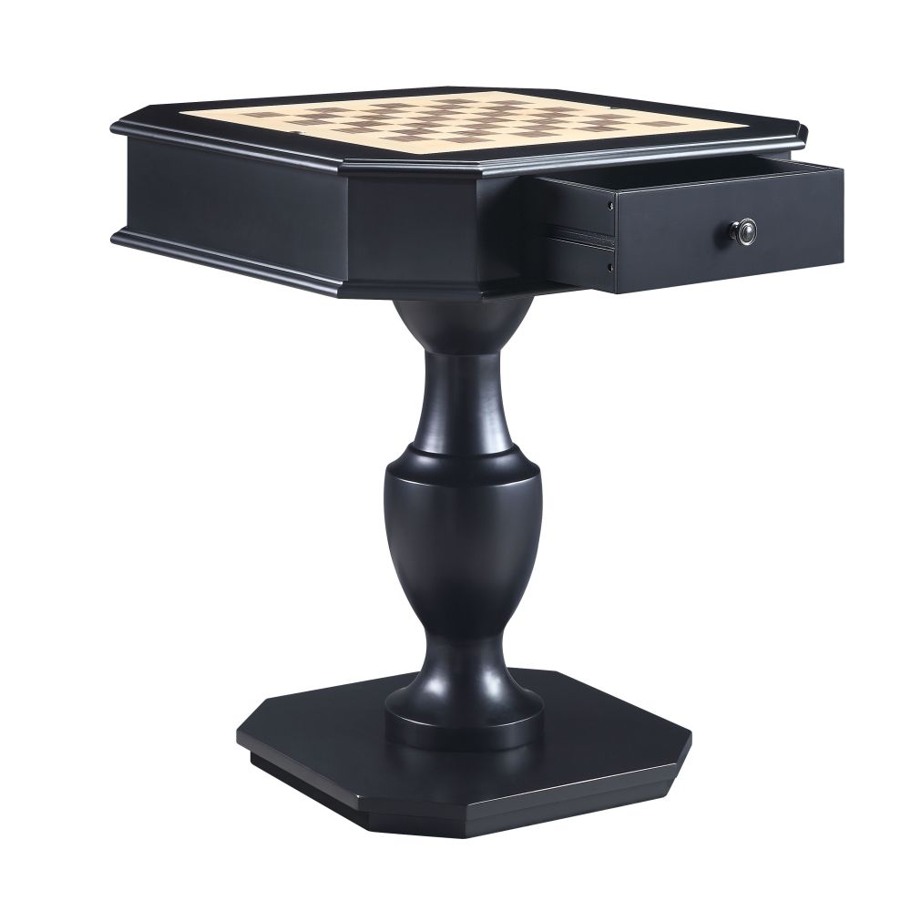 Galini Black Finish Game Table