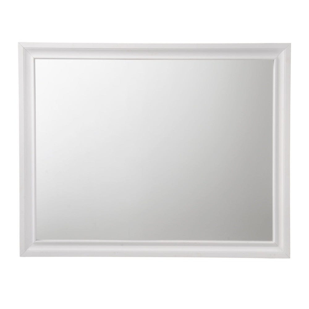 Naima White Finish Mirror