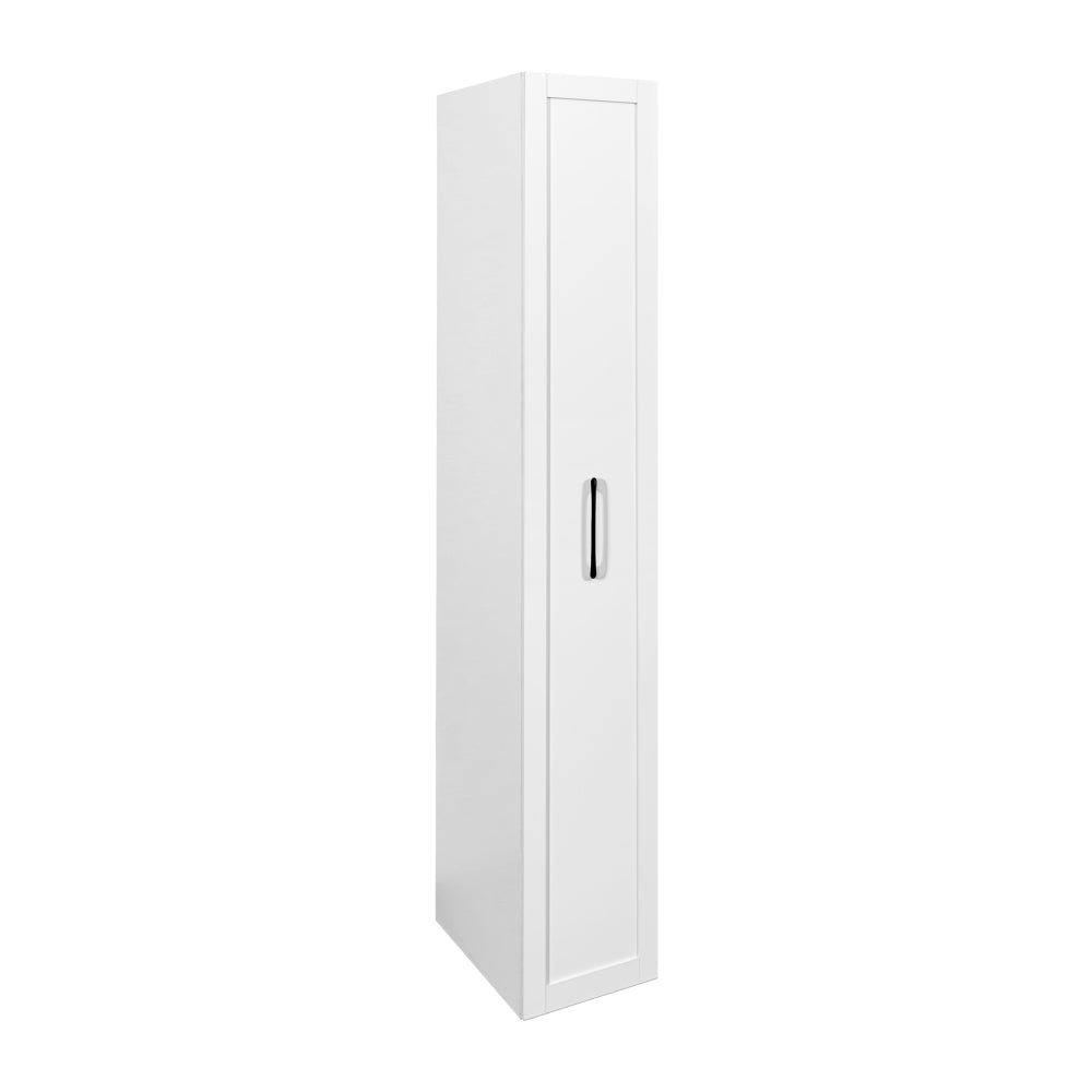 White,Large, Slim Storage Cart, Kitchen Rolling Cart, Narrow Storage Cabinet with Handle & Wheels, Wood Spice Rack Next to Fridge, Pantry Shelf for Kitchen, Small Spaces