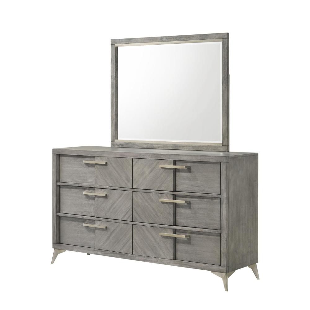 Gray Landscape Mirror