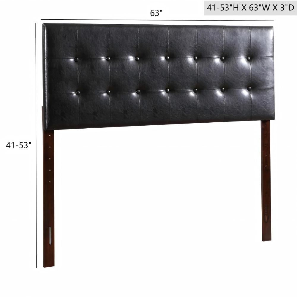Super Nova G0128-QHB Queen  Headboard , BLACK