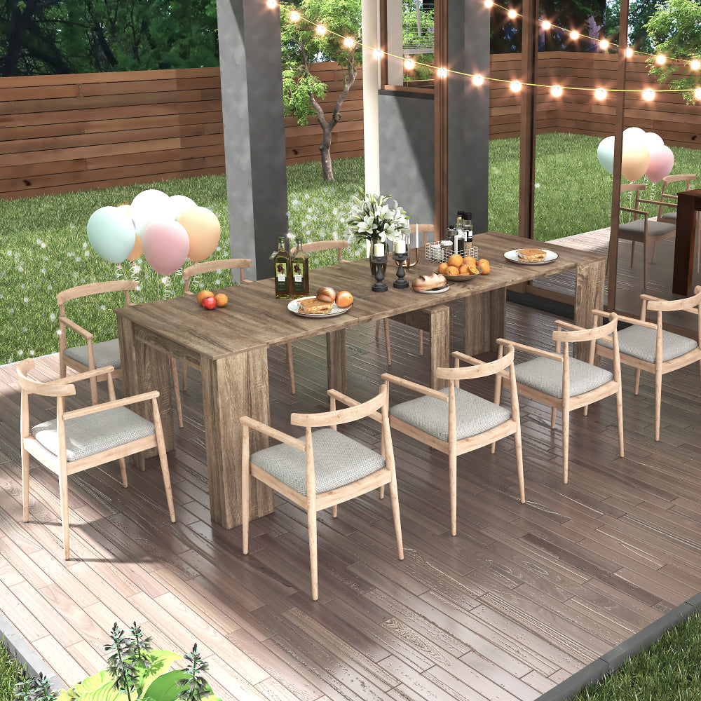 Modern Extendable Dining Table with Storage