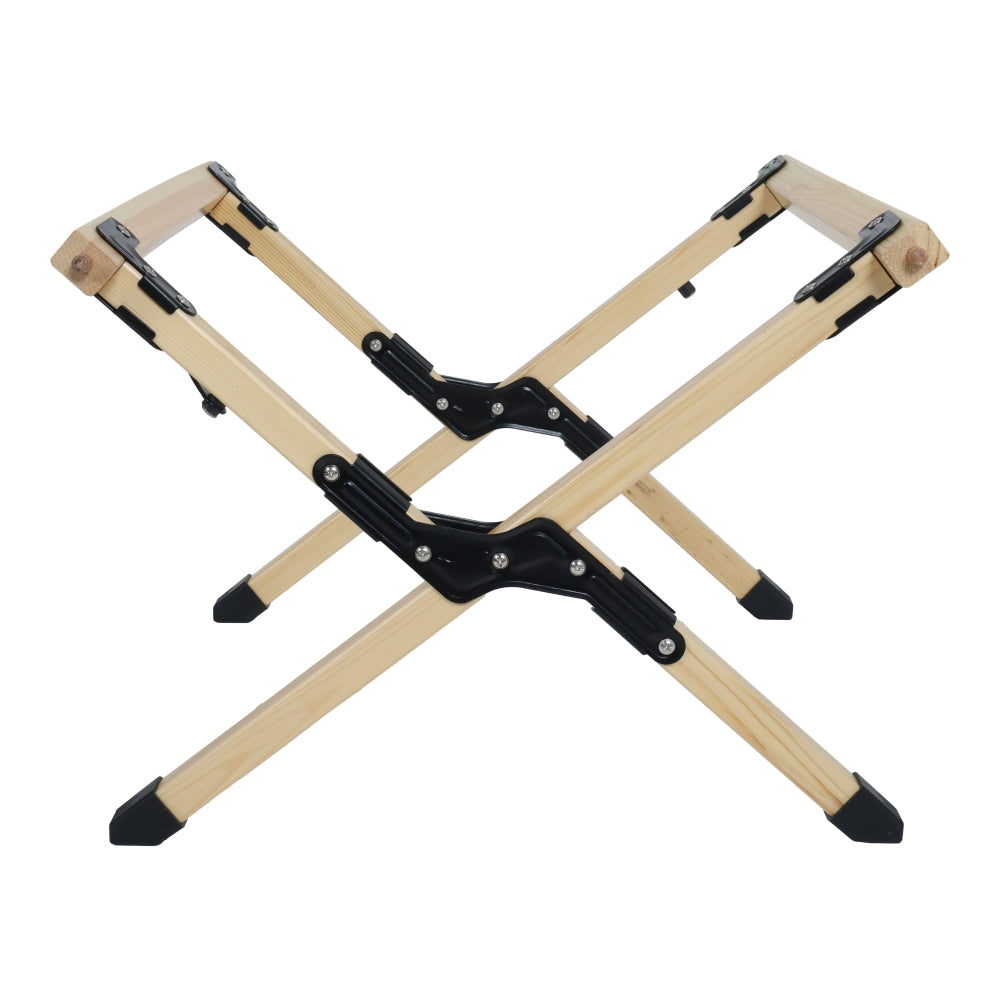 Portable Foldable Outdoor Picnic Table - Natural Beech Wood Camping Table with X-Frame Design -Small Sizes