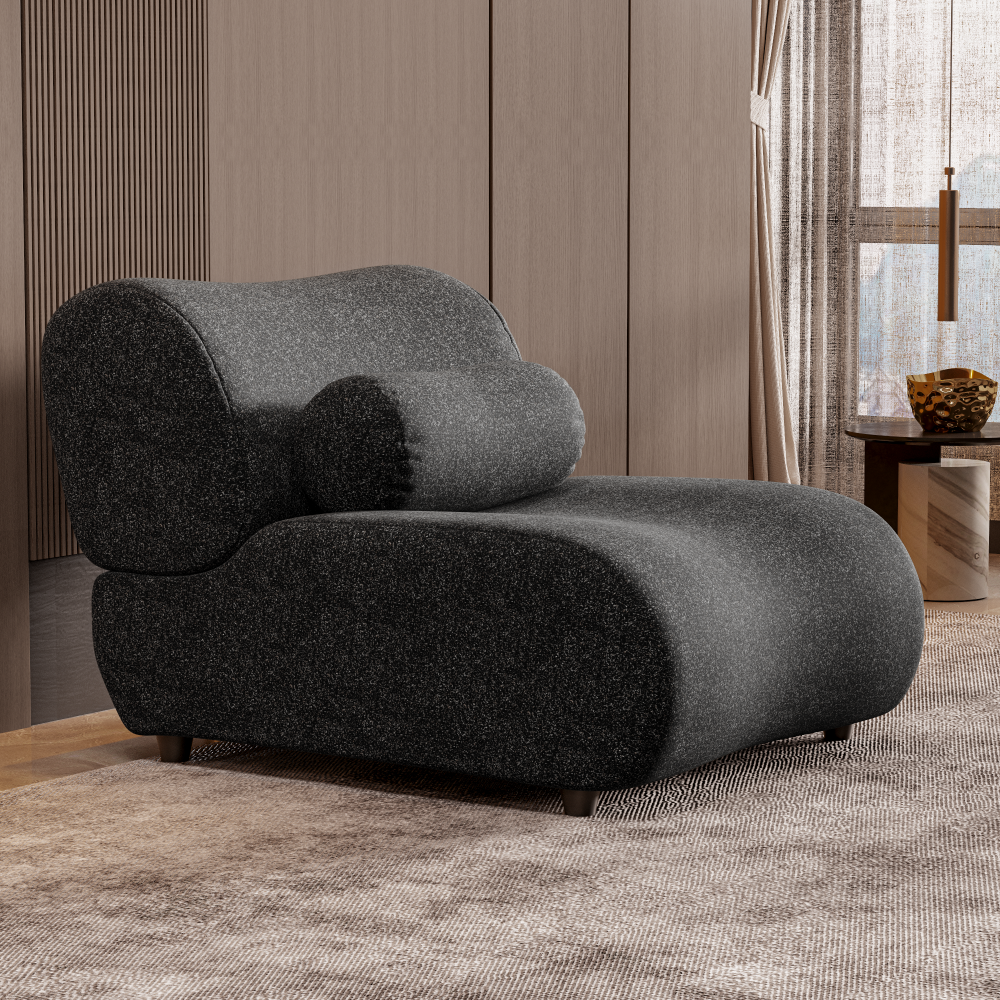 Contemporary Green Modular Sofa with Plush Chenille Upholstery - 3-Seat Sectional with Deep Seating & Soft Backrest - Perfect for Living Room Decor