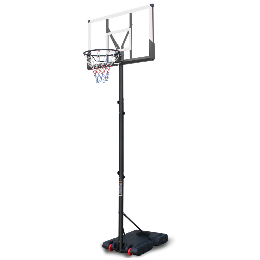 Use for Outdoor Height Adjustable 5.7 to 10ft Basketball Hoop 44 Inch Backboard Portable Basketball Goal System with Stable Base and Wheels