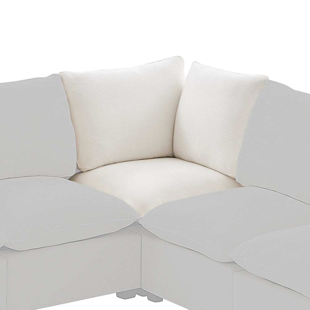 26*26" Ottoman Module for Modular Sectional Sofa,Wide Seat,Chenille,2 Colors