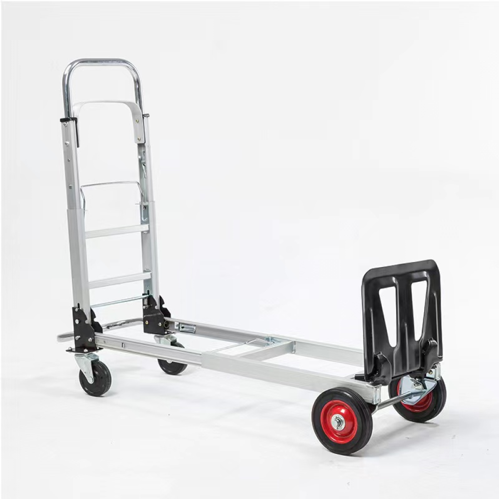 3 in 1 Convertible Hand Truck and Dolly with 5.9in Flat Free Rubber Wheels