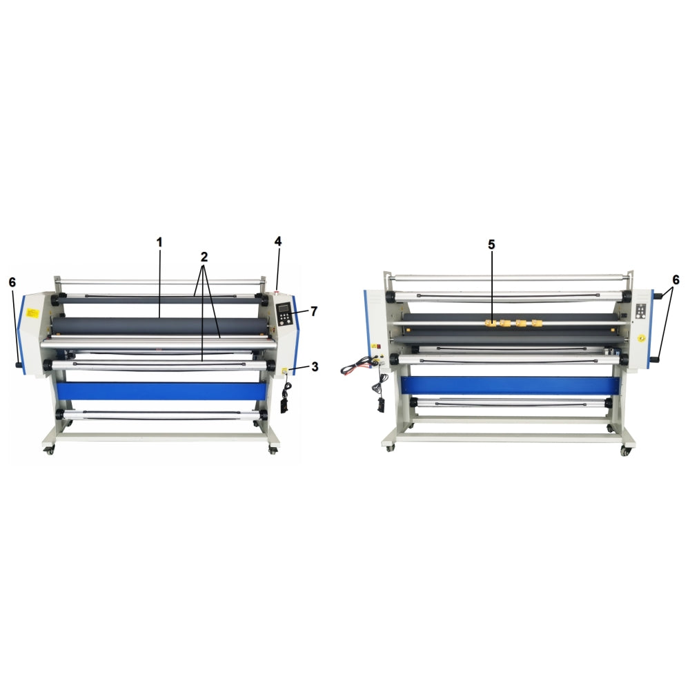 67" Full-Auto Wide Format Cold Laminator Machine Heat Assisted & Trimmer