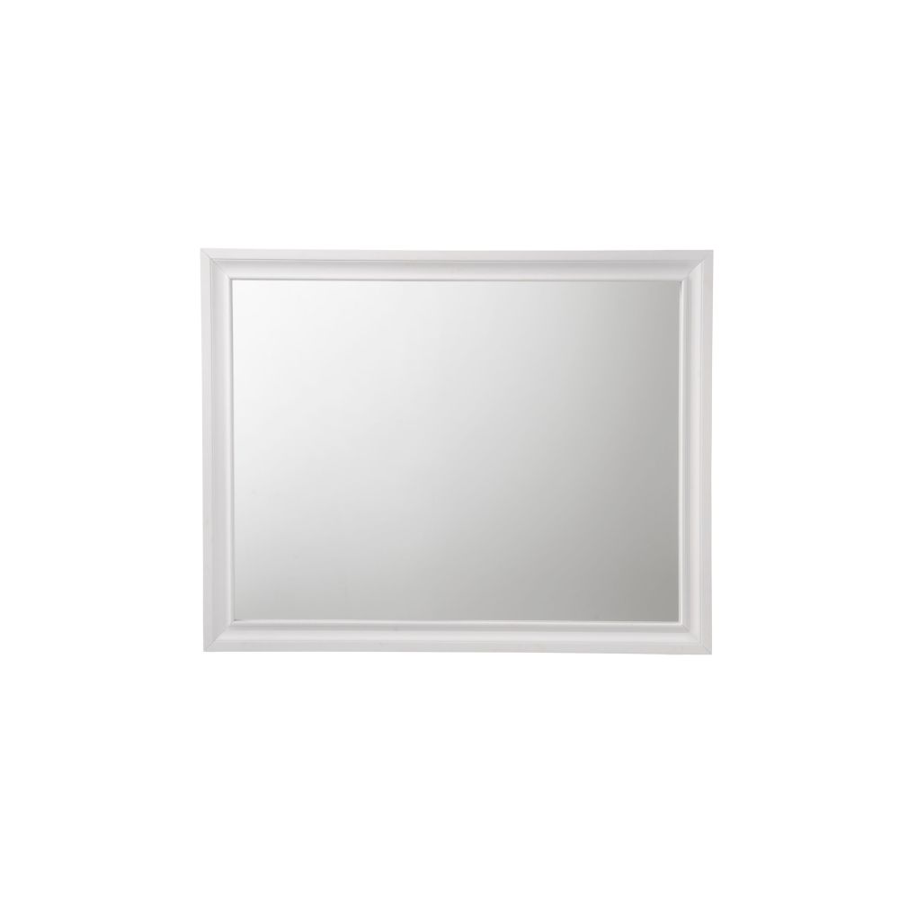 Naima White Finish Mirror